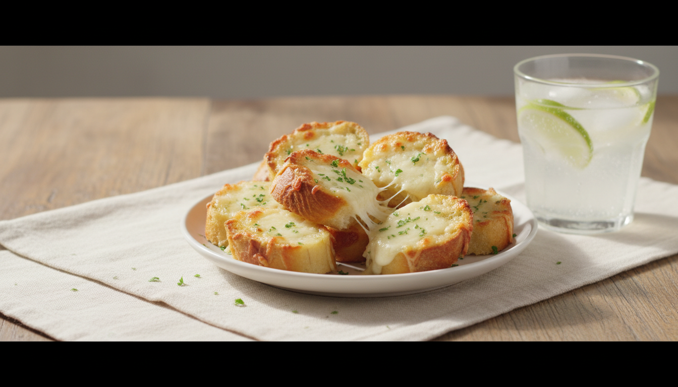 15-Minute Garlic Cheese Toast: illustration for recipe guide