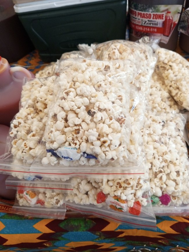 Plain popcorn illustrative of the snack before the hot honey coating